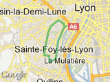 parcours 10 km autour de Ste Foy les Lyon