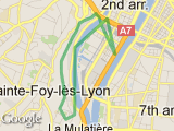 parcours Lyon Perrache Mulatière