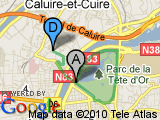 parcours Caluire - tête d'or - 1 tour