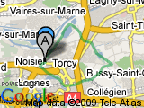 parcours  Torcy > base tocy gauche > st thibault > plan d'eau > bussy st martin > rentilly