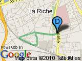 parcours La Riche - Sprint