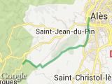 parcours Alès/saint Christol 19 km