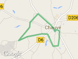 parcours Chauvé 7,4 km