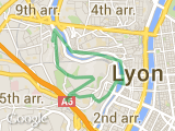 parcours Entre Saone vieux Lyon et hauteurs