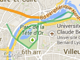 parcours 10 km - Tête d'or - Feyssine