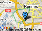 parcours Rennes Prévalaie Rue de Nantes