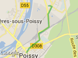 parcours poissy-achère aller simple