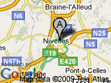 parcours Tour en vélo - Nivelles-Petit Roeulx-Seneffe-Arquennes-Nivelles