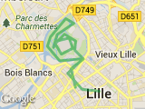 parcours Citadelle Lille, 10km