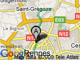Course Place des lices - Saint Grégoire via le canal A/R