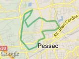 parcours 9Km Pessac