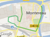 parcours FoulÃ©e Monterelaise 2010