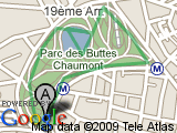 parcours Tour du parc des buttes de chaumont + lac, 3km 