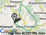 parcours Koestlach-Riespach-Durmenach-Luppach-Ferrette-VieuxFerrette