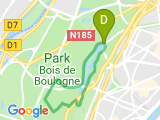 parcours Bois de Boulogne