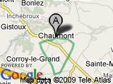 parcours 8km-Chaumont-Whalain