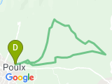 parcours Poulx du parking 10 km 