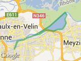 parcours 16 Km - Canal de Jonage - Chemin de halage - Grand large