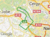parcours VÃ©lo dim 09/01/2011 - 53,35km