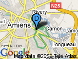 parcours Amiens 11 bornes de nuit