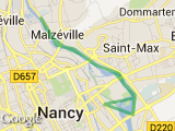 parcours 9km sur la meurthe