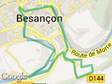 parcours BesanÃ§on chapelle des buis grotte st lÃ©onard et retour par velotte