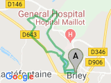 parcours Briey Mance route et bois