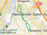 parcours Trail coteaux Toulouse