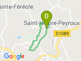 parcours Les traverses - Le Peyroux - Venarsal - Les Traverses
