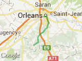 parcours orleans ligny le ribault
