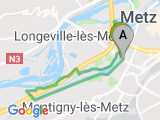 parcours Tour le long de la moselle