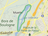 parcours Bois de Boulogne Grand Lac