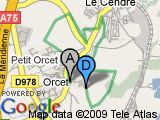 parcours Orcet le cendre par le pont 01 juin 11,2 km 1h10