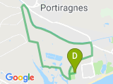 parcours portiragnes étangs 