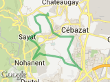 parcours CROIX NEYRAT BLANZAT CHANTURGUES