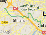 parcours Ainay - Fourvière - Tassin - Ecully
