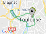 parcours Toulouse 15 KM
