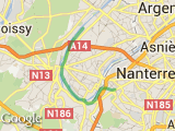 parcours Rueil - Montesson par la Seine (aller)