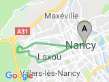 parcours Boufflers Parcours Laxou 12km