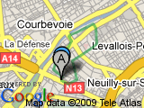 parcours Ile de la jatte fermée - Neuilly de Nuit