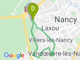 parcours Laxou jardin botanique forêt 14km