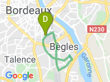 parcours 10.4 Km Bègles