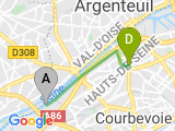 parcours 5km colombe -nanterre