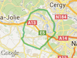 parcours Vélo lun 25/04/2011 - 57,25 km