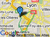 parcours Castors trion st jean quai rhone mulatier fescalier fontagnieres jardin eglise ste foy foot rue de l'aube castors