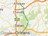 parcours artenay - orléans centre