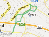 parcours Pousset - Bergilers - Oreye - Pousset