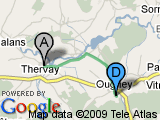 parcours Ougney Thervay via Bresilley (FARTLEK 20 minutes)