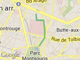 parcours Direction Parc Montsouris