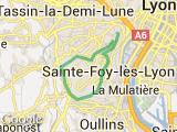 parcours Chavril tc calmeraie ouvriers  chemin des pres montee grange bruyere descente francheville boiron montee acro branche monteée  et descente vieux ste foy montee télégraphe foot ouviers fort bd castors castors 